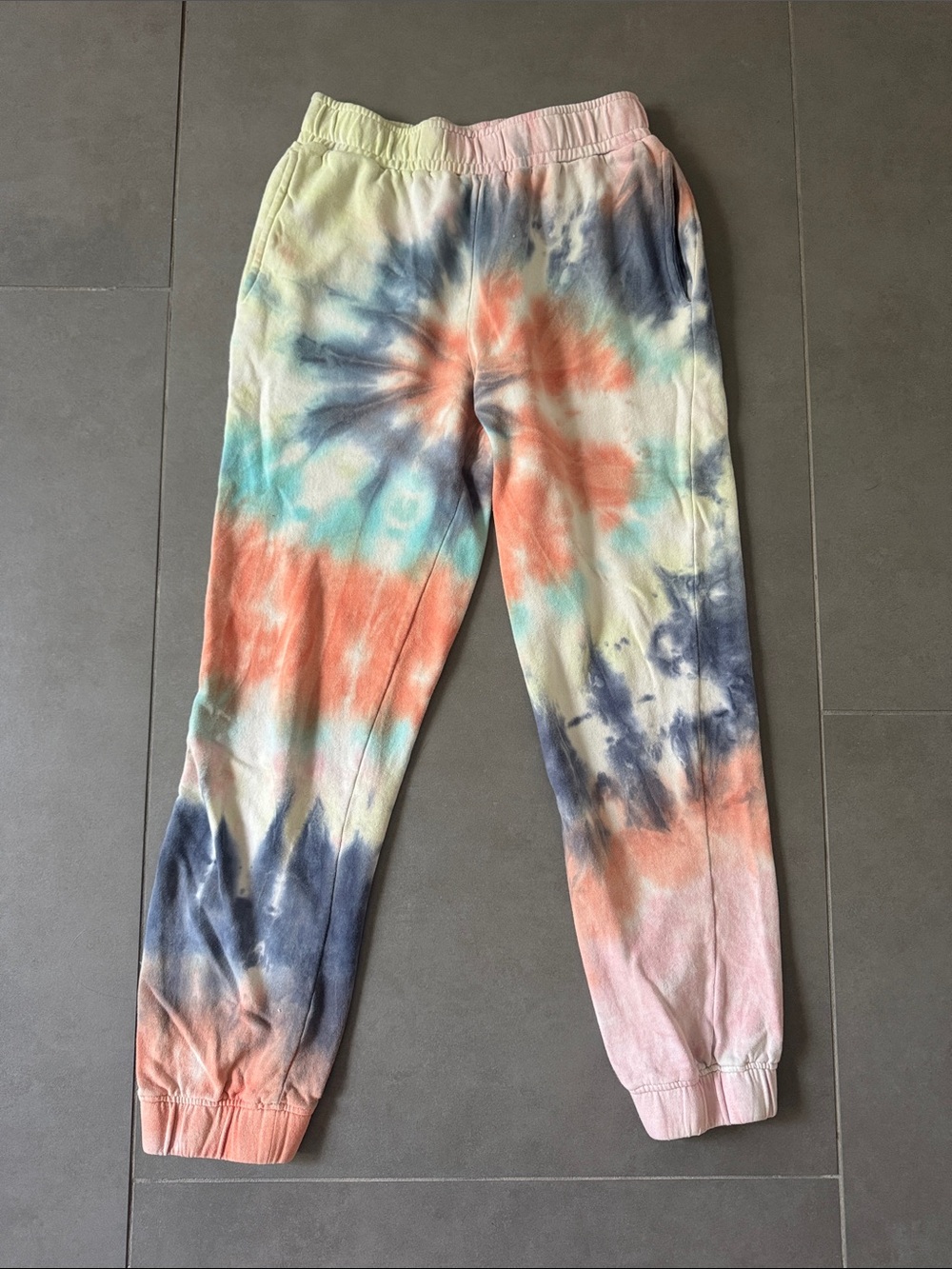 Women’s XS Tie-Dye Sweatpants – Multicolor Casual Bottoms